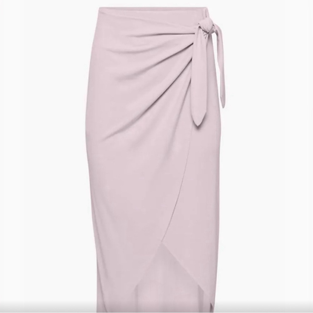 Wilfred Saturn midi wrap skirt Lilac